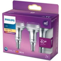 Ampoule LED À Réflecteur Philips Blanc Chaud E14 2,8W 2 pièces -PHILIPS Soldes 70072021 5
