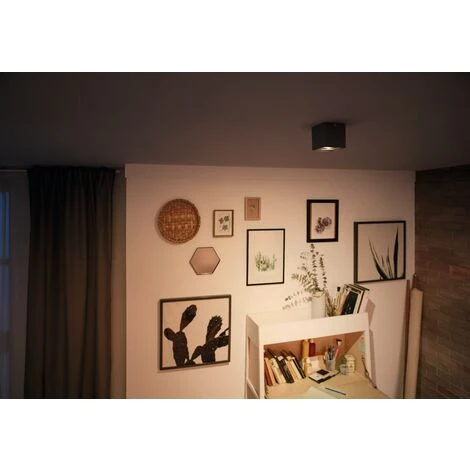 Spot LED Philips Box WarmGlow Noir 4,5W - Noir 6 Spot LED Philips Box WarmGlow Noir 4,5W - Noir – Image 4