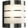 Philips - MyGarden Calgary Applique Murale Acier Inoxydable Et Verre, Jardin Et Terrasse, Lumière Chaude