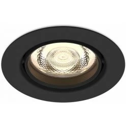 Philips - Functional Impala SL264 Spot Encastré Rond, Noir, 5x5x9, 2200-2700K, 500 Lumen