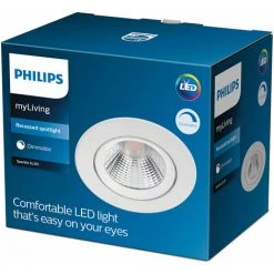 Philips - MyLiving Sparkle Spot Encastré Rond, LED, Blanc, 8x5x7 -PHILIPS Soldes 70493235 3