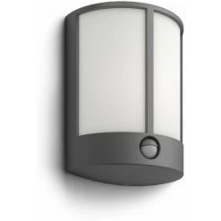 Philips - MyGarden Stock IR Applique Murale Anthracite, Jardin Et Terrasse, 25x18x9, LED, Avec Détecteur De Mouvement