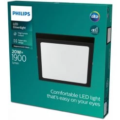 Philips - Functional Magneos Surface Mount Square Slim Spot Encastré Carré, Noir, 3x29x29, 2700K, 1900 Lumen -PHILIPS Soldes 70493242 5