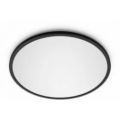 Philips - Functional Superslim CL550, Plafonnier Rond, Noir, 3x30x30, 2700K, 1500 Lumen