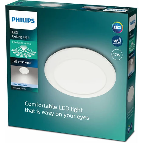 Philips - MyLiving Cinnabar Plafonnier Rond, Blanche, 8x32x32 5 Philips - MyLiving Cinnabar Plafonnier Rond, Blanche, 8x32x32 – Image 3