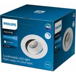 Philips - Functional Abrosa SL263 Spot Encastré Rond, Blanc, 7x7x6 -PHILIPS Soldes 70493264 3