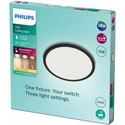 Philips - Functional Superslim CL550, Plafonnier Rond, Noir, 3x25x25 2700K, 1300 Lumen, IP44 9 Philips - Functional Superslim CL550, Plafonnier Rond, Noir, 3x25x25 2700K, 1300 Lumen, IP44 -PHILIPS Soldes 70493268 4