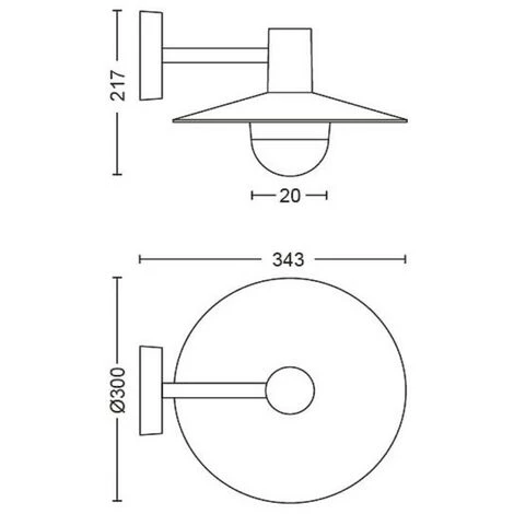 Philips - MyGarden Skua Applique Murale, Noir, Jardin Et Terrasse 5 Philips - MyGarden Skua Applique Murale, Noir, Jardin Et Terrasse – Image 3