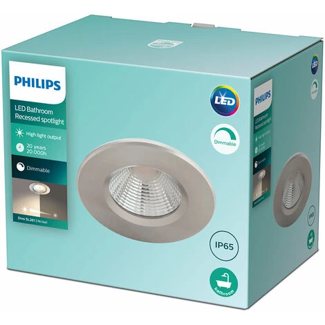 Philips - Functional Dive SL261 Spot Encastré Rond, LED, Nickel, 8x5x7 5 Philips - Functional Dive SL261 Spot Encastré Rond, LED, Nickel, 8x5x7 – Image 3