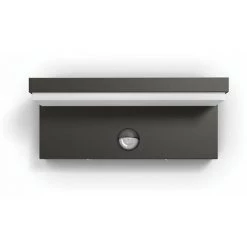Philips - MyGarden Bustan IR Applique Murale Anthracite, à LED, Jardin Et Terrasse, 9x22x8, Lumière Chaude