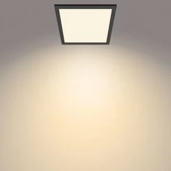 Philips - Functional Superslim CL560, Plafonnier Carré, Noir, 4x30x30 2700K, 1100 Lumen -PHILIPS Soldes 70493522 2