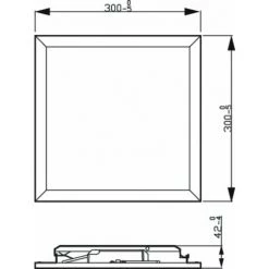 Philips - Functional Superslim CL560, Plafonnier Carré, Noir, 4x30x30 2700K, 1100 Lumen -PHILIPS Soldes 70493522 3