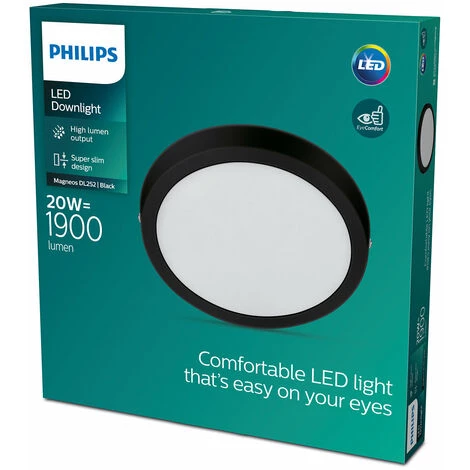 Philips - Functional Magneos Surface Mount Round Slim Spot Encastré Rond, Noir, 3x29x29, 2700K, 1900 Lumen 7 Philips - Functional Magneos Surface Mount Round Slim Spot Encastré Rond, Noir, 3x29x29, 2700K, 1900 Lumen – Image 5