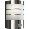 Philips - MyGarden Calgary Applique Murale Acier Inoxydable, Lumière Chaude, Avec Détecteur De Mouvement