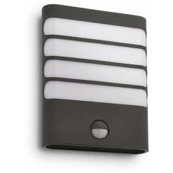 Philips - MyGarden Raccoon Applique Murale Anthracite, Jardin Et Terrasse, 20x16x7, LED, Avec Détecteur De Mouvement