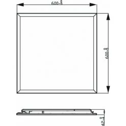 Philips - Functional Superslim CL560, Plafonnier Carré, Blanc, 4x60x60 2700K, 3300 Lumen 8 Philips - Functional Superslim CL560, Plafonnier Carré, Blanc, 4x60x60 2700K, 3300 Lumen -PHILIPS Soldes 70493548 3
