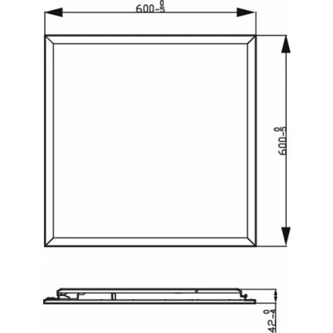 Philips - Functional Superslim CL560, Plafonnier Carré, Blanc, 4x60x60 2700K, 3300 Lumen 5 Philips - Functional Superslim CL560, Plafonnier Carré, Blanc, 4x60x60 2700K, 3300 Lumen – Image 3
