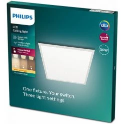 Philips - Functional Superslim CL560, Plafonnier Carré, Blanc, 4x60x60 2700K, 3300 Lumen 9 Philips - Functional Superslim CL560, Plafonnier Carré, Blanc, 4x60x60 2700K, 3300 Lumen -PHILIPS Soldes 70493548 4