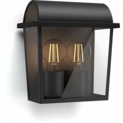 Philips - MyGarden Harvest Applique Murale Noire, Jardin Et Terrasse, 23x21x13