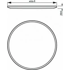 Philips - Functional Superslim CL550, Plafonnier Rond, Noir, 3x55x55, 2700K, 3600 Lumen -PHILIPS Soldes 70493554 3