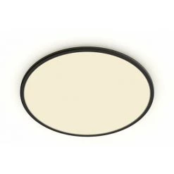 Philips - Functional Superslim CL550, Plafonnier Rond, Noir, 3x43x43, 2700K, 2000 Lumen