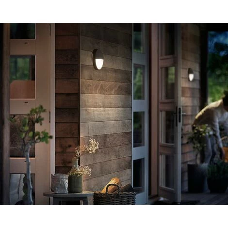 Philips - MyGarden Capricorn Applique Murale, Ronde, Anthracite, Jardin Et Terrasse, Avec Détecteur De Mouvement 7 Philips - MyGarden Capricorn Applique Murale, Ronde, Anthracite, Jardin Et Terrasse, Avec Détecteur De Mouvement – Image 5