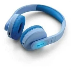 PHILIPS TAK4206BL/00 - Casque Supra-aural Sans Fil Pour Enfants - Coques Lumineuses - Contrôle Parental - 85 DB - Bleu