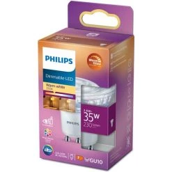 Spot LED Philips WarmGlow GU10 2,6W - Transparent -PHILIPS Soldes 71092624 5
