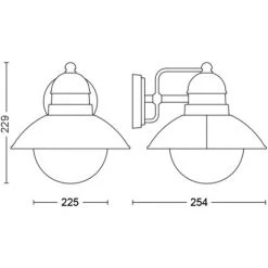Applique Murale Philips Damascus Noir 60W - Rouille -PHILIPS Soldes 71092824 5