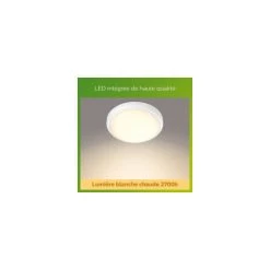 PHILIPS Plafonnier DORIS - 6W - 2700 Kelvin - IP54 - Blanc -PHILIPS Soldes 72050663 2