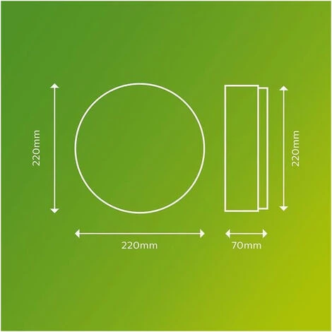 PHILIPS Plafonnier DORIS - 6W - 4000 Kelvin - IP54 - Blanc 7 PHILIPS Plafonnier DORIS - 6W - 4000 Kelvin - IP54 - Blanc – Image 5