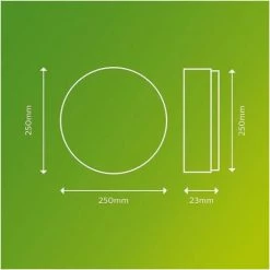 PHILIPS Plafonnier LED SUPERSLIM - 15W - 4000 Kelvin - IP54 - Blanc -PHILIPS Soldes 72150035 2