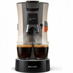 Machine A Café Dosette SENSEO SELECT Philips CSA240/31, Intensity Plus, Booster D'arômes, Crema Plus, 1 A 2 Tasses, Nougat