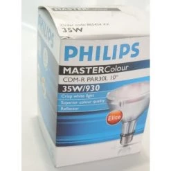 Ampoule à Decharge 35W PAR30 Blanc Chaud 930 Angle 10° Iodure Bruleur Céramique CDM-R ELITE PHILIPS 865424