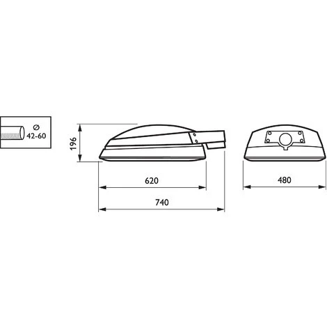 Lanterne Grise Avec Lampe 250W Blanc Chaud 3000K CDM-T G12 Ballast Ferro Pour Mat Ø 60 à 76mm Master City CGP431 PHILIPS 505511 6 Lanterne Grise Avec Lampe 250W Blanc Chaud 3000K CDM-T G12 Ballast Ferro Pour Mat Ø 60 à 76mm Master City CGP431 PHILIPS 505511 – Image 4